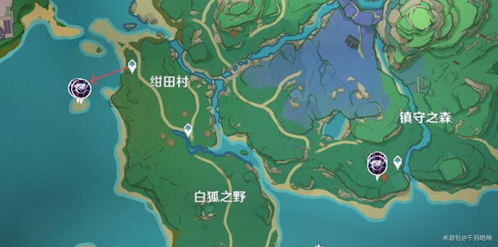 原神 (Genshin Impact) 稻妻丘丘薩滿位置圖示