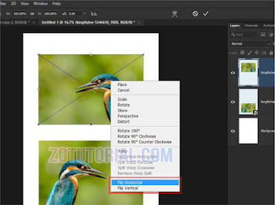 4 Cara Membalikan Gambar di Photoshop Flip atau Mirror Image