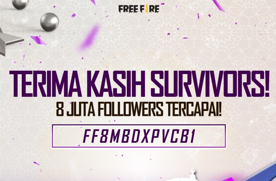 Kode Redem Free Fire 8 Juta Follower IG FreeFireBgID RETUWIT Kode Redem Free Fire 8 Juta Follower IG FreeFireBgID RETUWIT