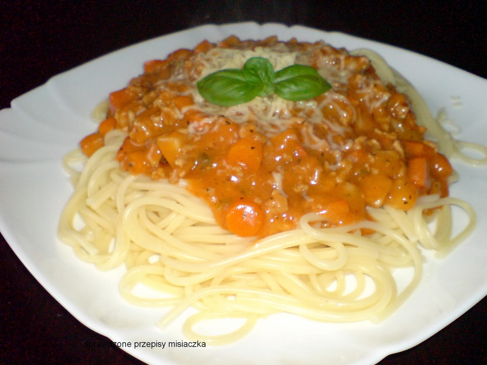 Sprawdzone Przepisy Misiaczka Spaghetti bolognese z warzywami