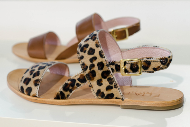 Elia B Leopard Sandals