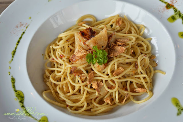 Spaghetti Aglio-Olio With Sea Scallop Pelbagai Menu Menarik Di U-Cafe Wangsa Walk