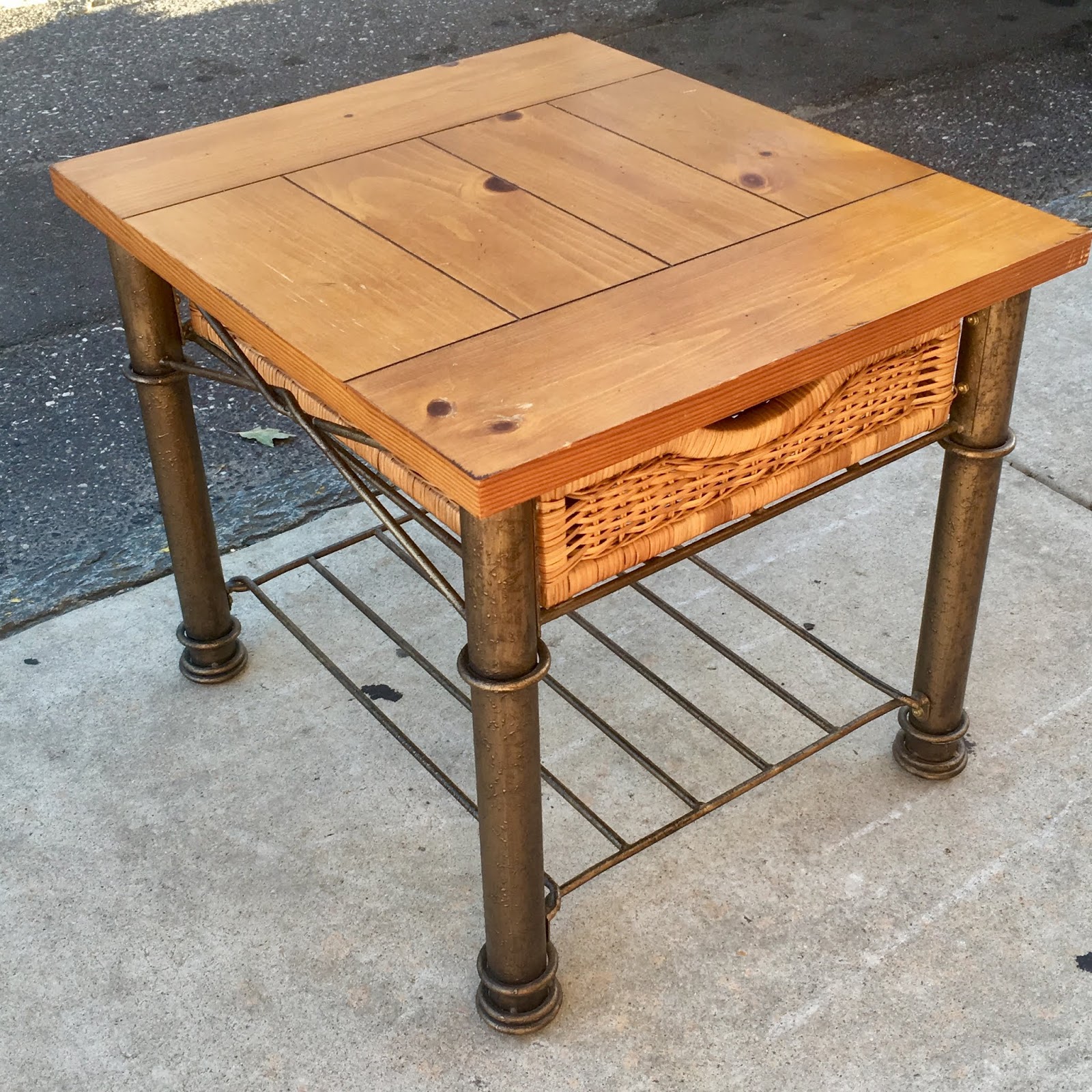 Uhuru Furniture & Collectibles Pine Top 1 Drawer End Tables 85 each