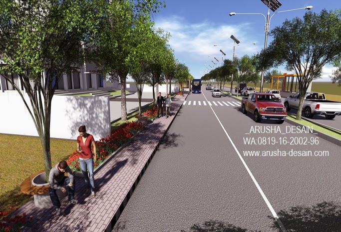 Desain Jalur Pedestrian Fasilitas Pejalan Kaki yang Nyaman dan Asri