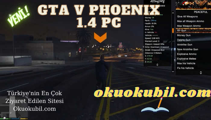 GTA V 1.53 Mod Menu PC PHOENIX 1.4 Hileli İndir 2021