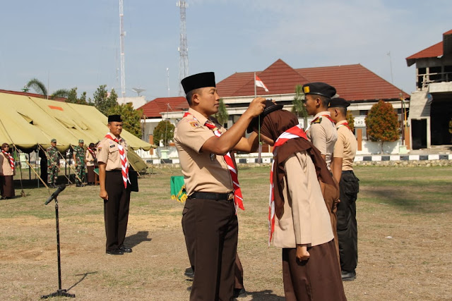Dandim Sragen Buka Pembinaan Saka Wira Kartika Kodim 0725/Sragen