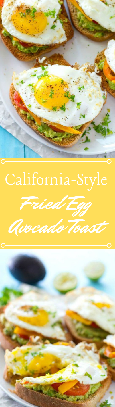 CALIFORNIA-STYLE FRIED EGG AVOCADO TOAST #vegetarian #salad #easy #avocado #eggfood CALIFORNIA-STYLE FRIED EGG AVOCADO TOAST #vegetarian #salad #easy #avocado #eggfood