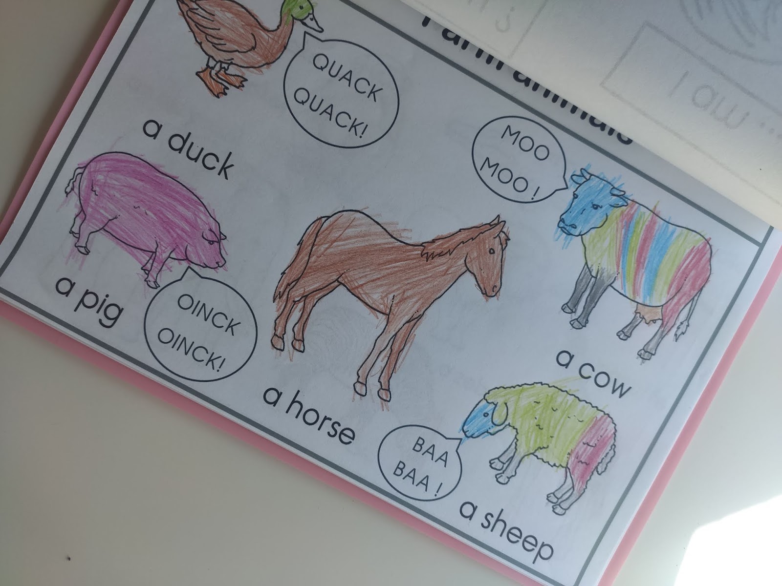 Ma maternelle en anglais