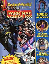 Six Flags Official Park Map & Guide 2000 Comic