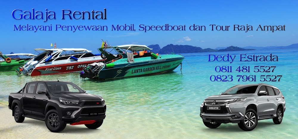 Rental Mobil Sorong, Speedboat Dan Tour Raja Ampat