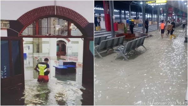 Semarang Banjir Lagi, Pusat Kota Simpang Lima Terendam