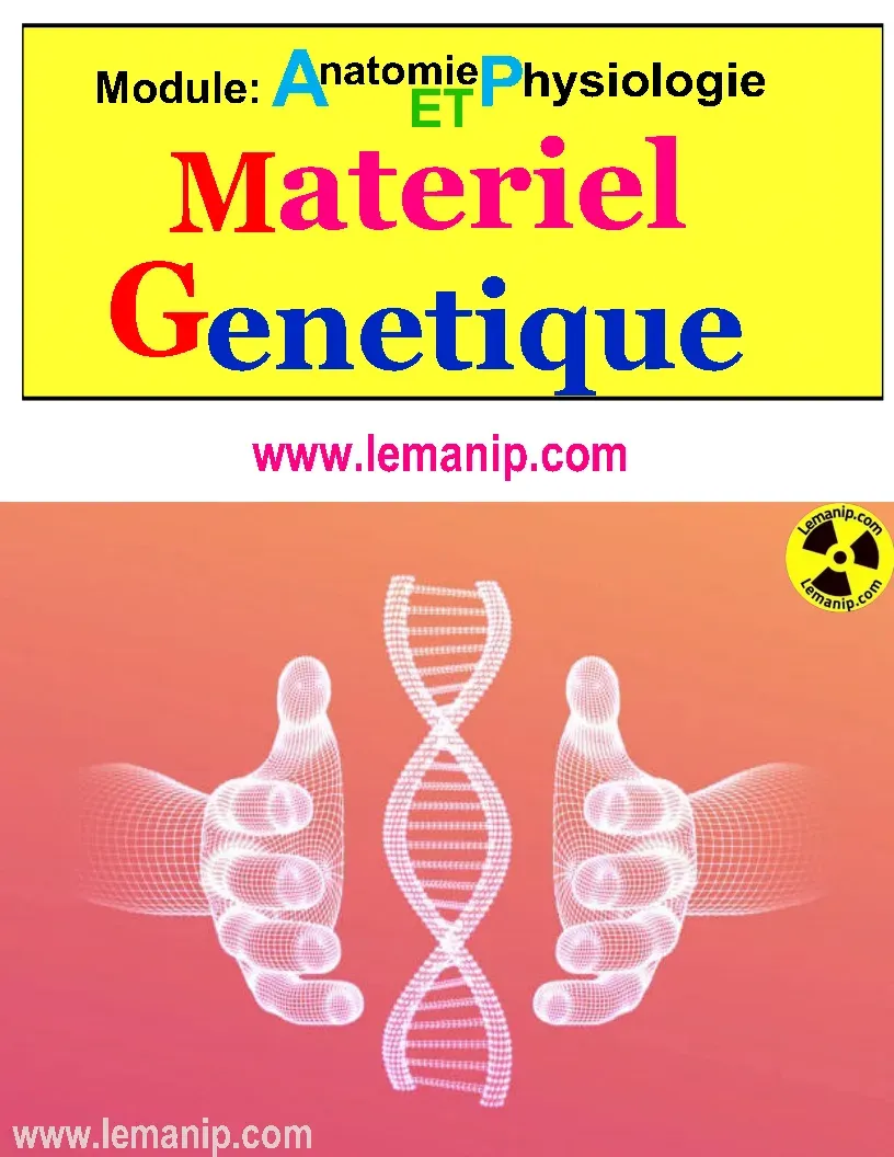 Module : Anatomie  Et Physiologie  Matériel Génétique Humain    Corps Humain Femme Et Homme