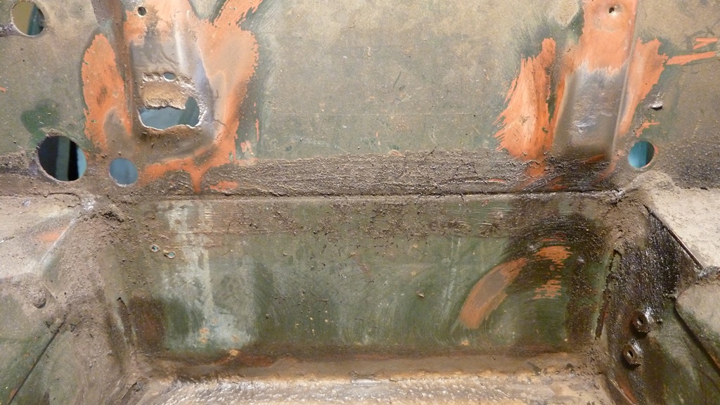 MG Midget 1965 MKII Restoration Project Battery Tray Repair