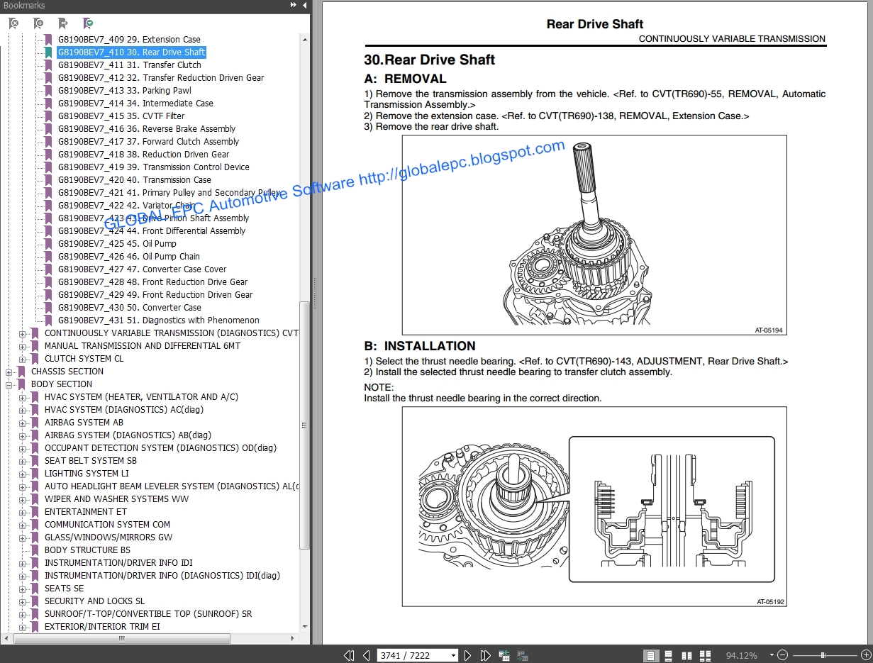 AUTO MOTO REPAIR MANUALS: SUBARU FORESTER 2013-2018 WORKSHOP REPAIR