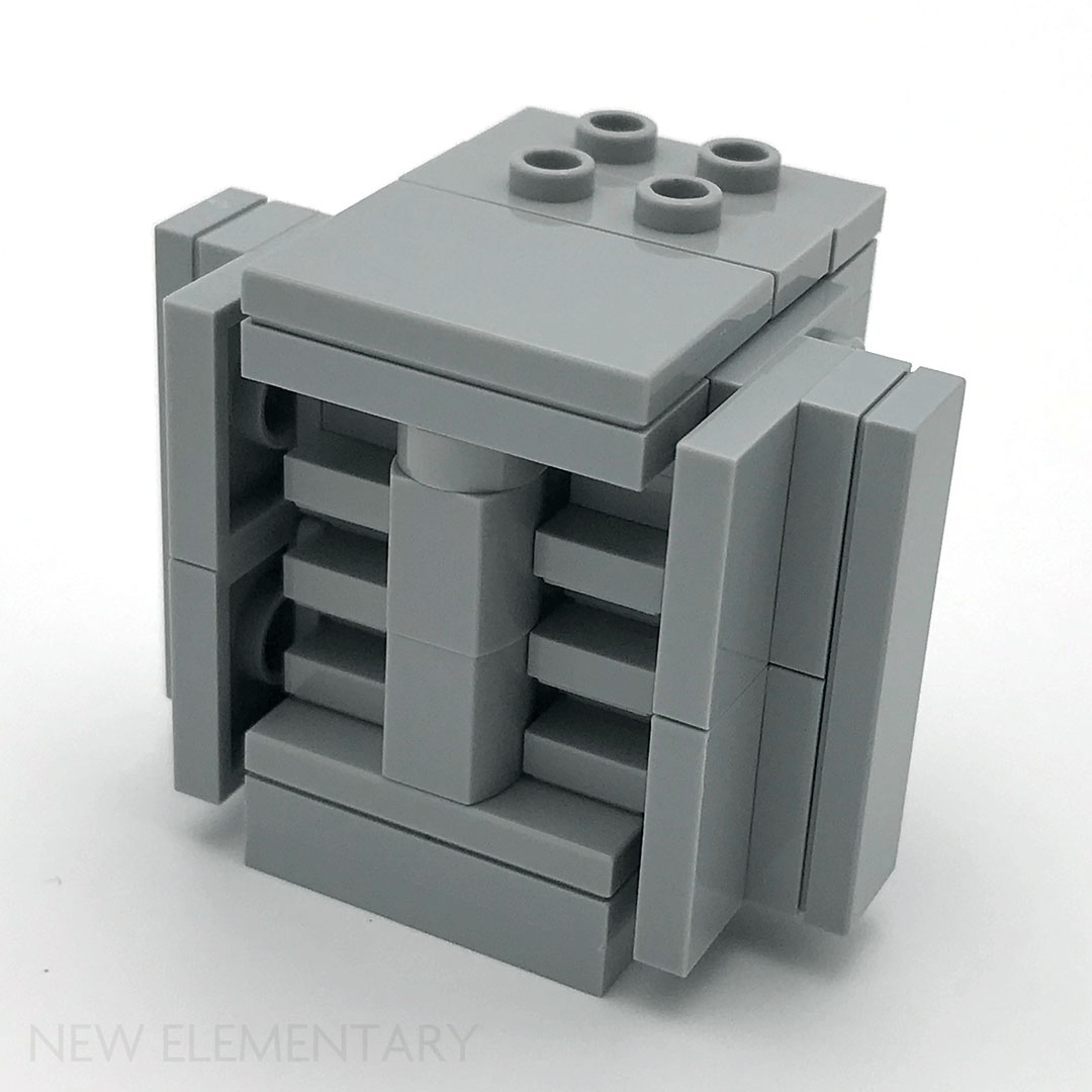 - Black LEGO X5 Duplo Girder Stand with 2 x 3 Base 