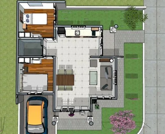 17 Desain inspiratif rumah hook 1 lantai 17 Desain inspiratif rumah hook 1 lantai