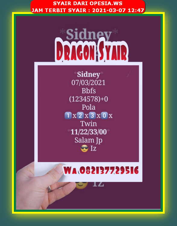 PREDIKSI SIDNEY
