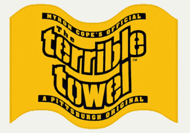 Miron cope's official The terrible towel GIF a Pittsburgh original