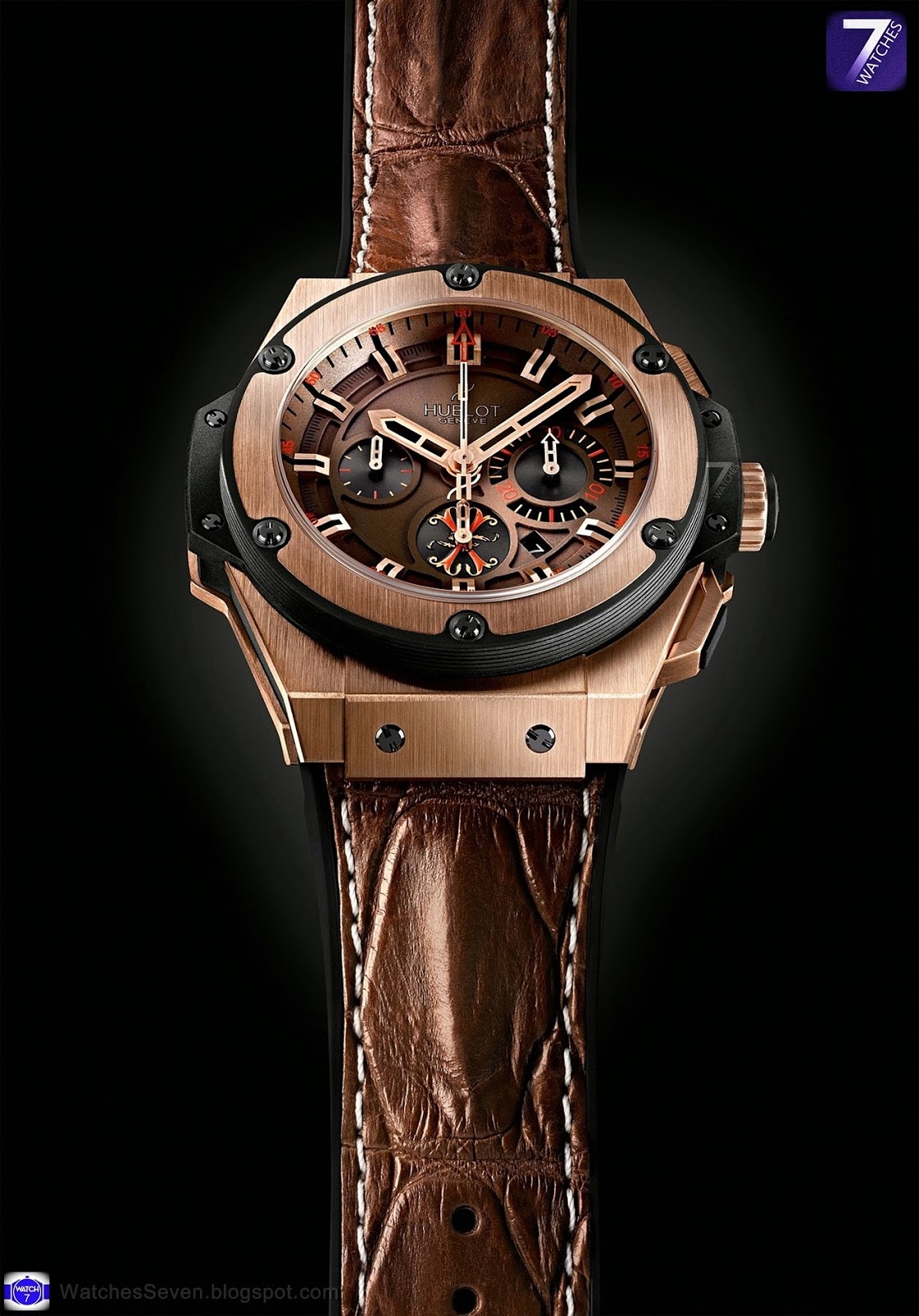 hublot king power chrono in gold