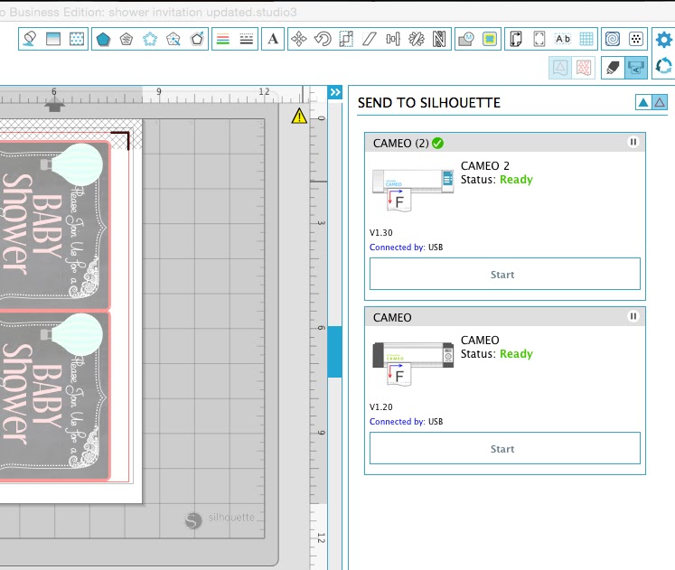 Silhouette Studio Business Edition Cutting with Multiple Silhouette Machines Simultaneously