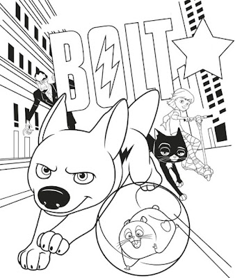 Bolt Coloring Pages for Kids