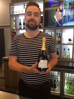 Hollydene Juul bottle and tasting room worker