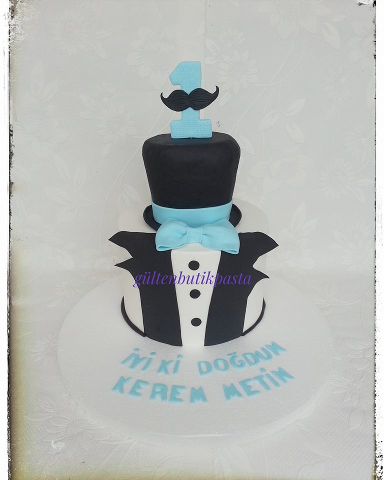 GÜLTEN BUTIK PASTA BURSA KEREM METİN�İN 1 YAŞ PASTASI