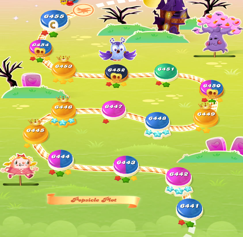 Candy Crush Saga level 6441-6455 Candy Crush Saga level 6441-6455