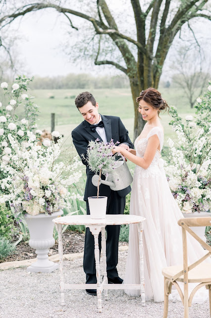 Bridgerton Inspired Whimsical Spring Wedding at Blue Bell Farms | St. Louis Fine Art Wedding Photo & Video