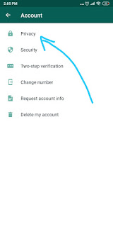 Menghilangkan tanda centang biru di whatsapp