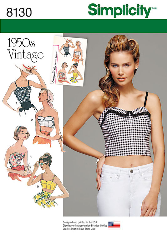Making a 1950s Pin-Up Top  Simplicity 1426 Pattern Review & Tutorial 