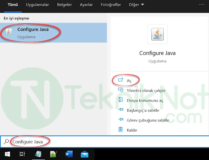 Configure Java