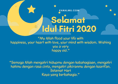 Kata - Kata bergambar ucapan idul fitri bahasa Inggris