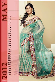Zarine Khan Desktop Calendar 2012