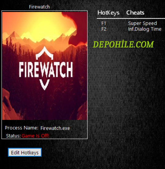 Firewatch (PC) Oyunu Sınırsız Diyalog - Süre +2 Trainer Hilesi İndir
