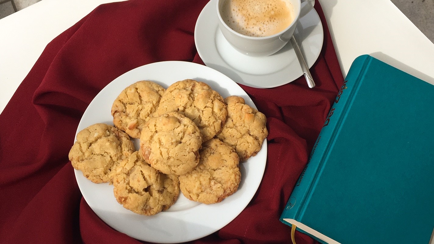 Cookielish: Macadamia-Cookies mit weißer Schokolade (vegan und histaminarm)