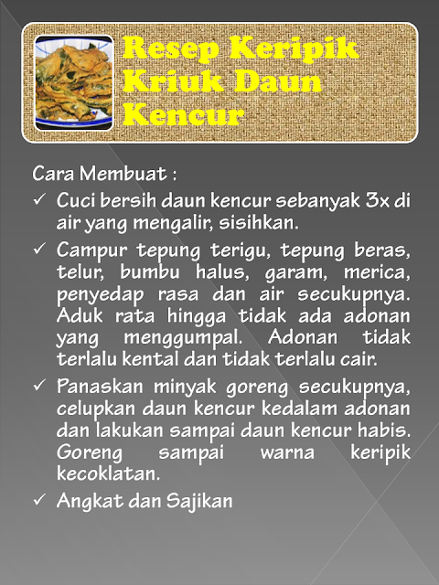 Resep Aneka Keripik untuk Dijual Laris Manis Resep Aneka Keripik untuk Dijual Laris Manis