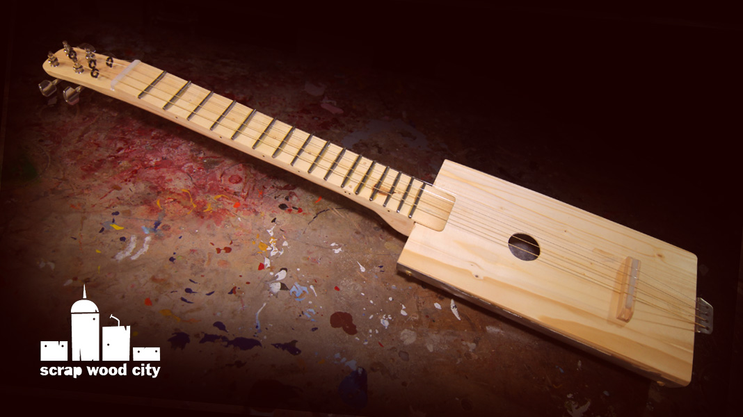 scrap wood city Making a 4 string acoustic guitar out of scrap wood