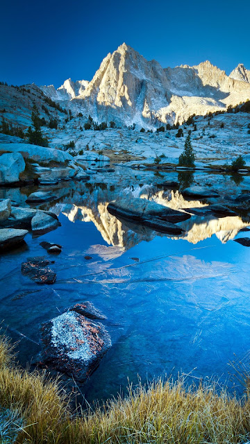 Mountains, Snow, Reflection, Landscape