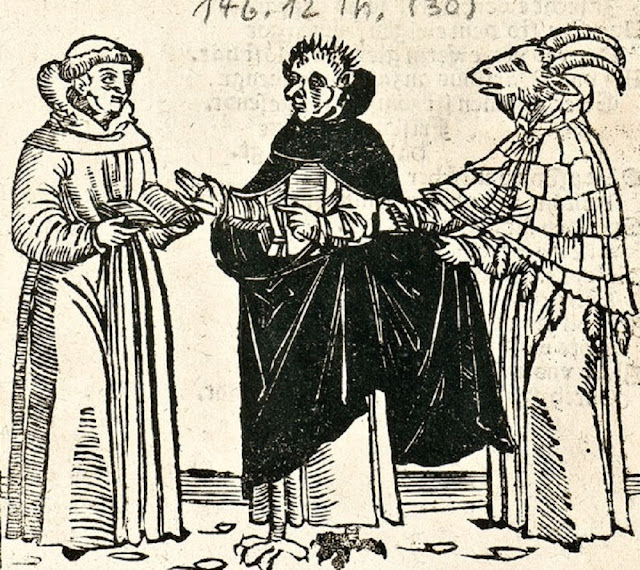 (14). Эразм Альберий.  Диалог Мартина Лютера с посольством из преисподней.  1523.