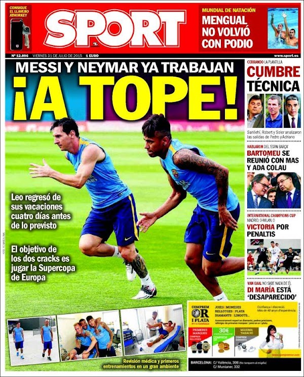 FC Barcelona, Sport: "¡A tope!"