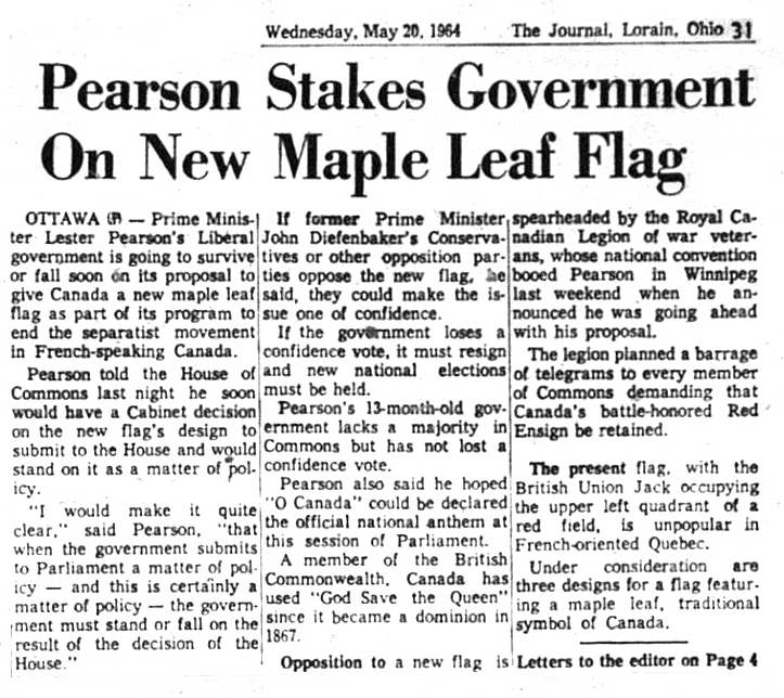 Brady's Bunch of Lorain County Nostalgia Canadian Clippings May 1964