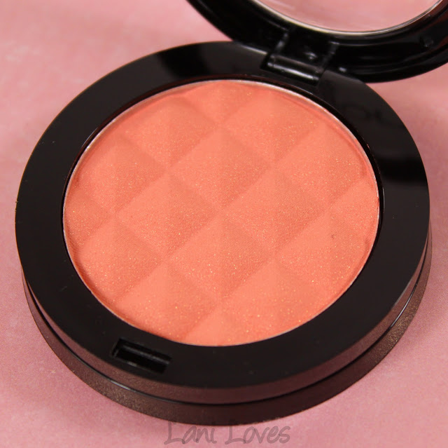 Mellow Cosmetics Powder Blush - Peach swatches & review