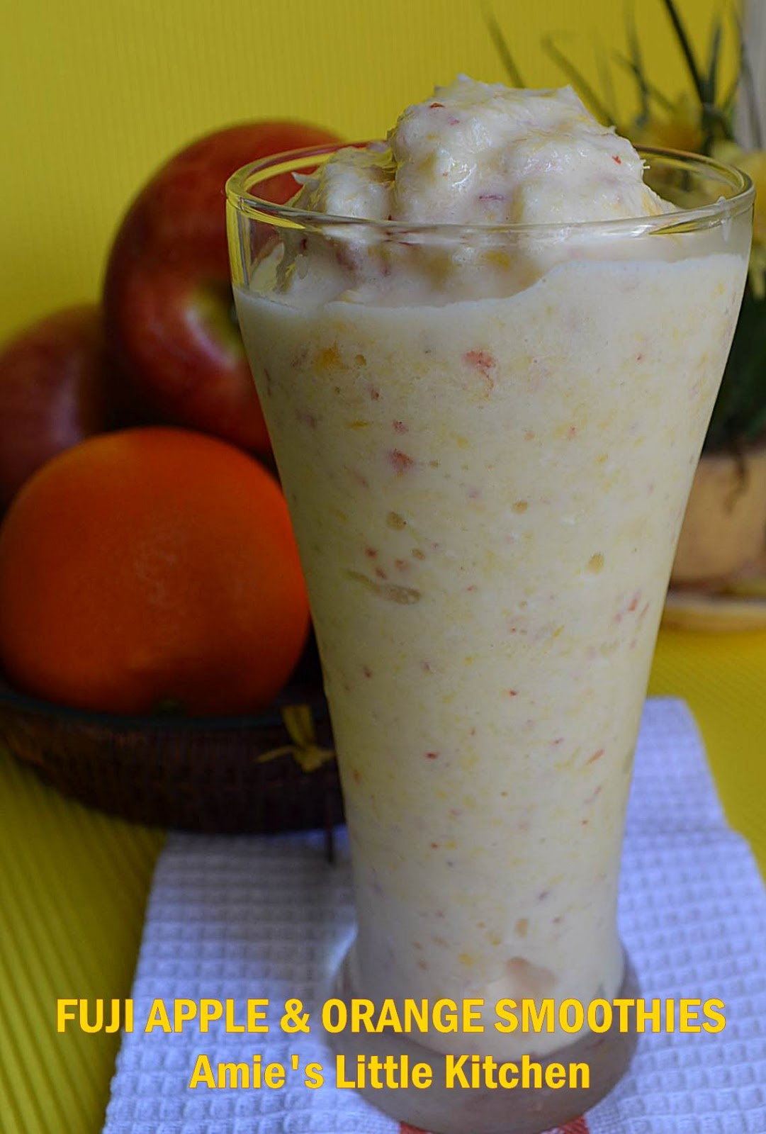 Fuji Apple & Orange Smoothies Amie's Little Kitchen