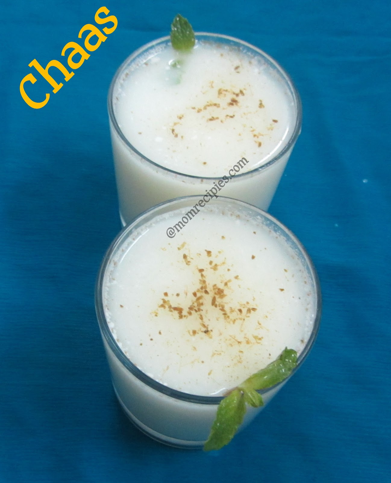 Mom's Recipies Chaas Buttermilk Salted Chaas Summer Coolers