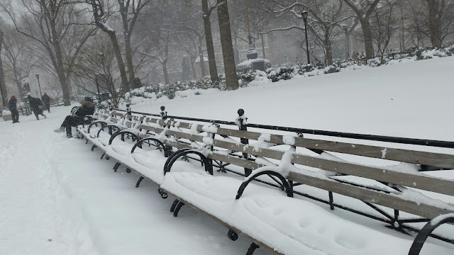 snow blizzard Union Square Park randommusings.filminspector.com