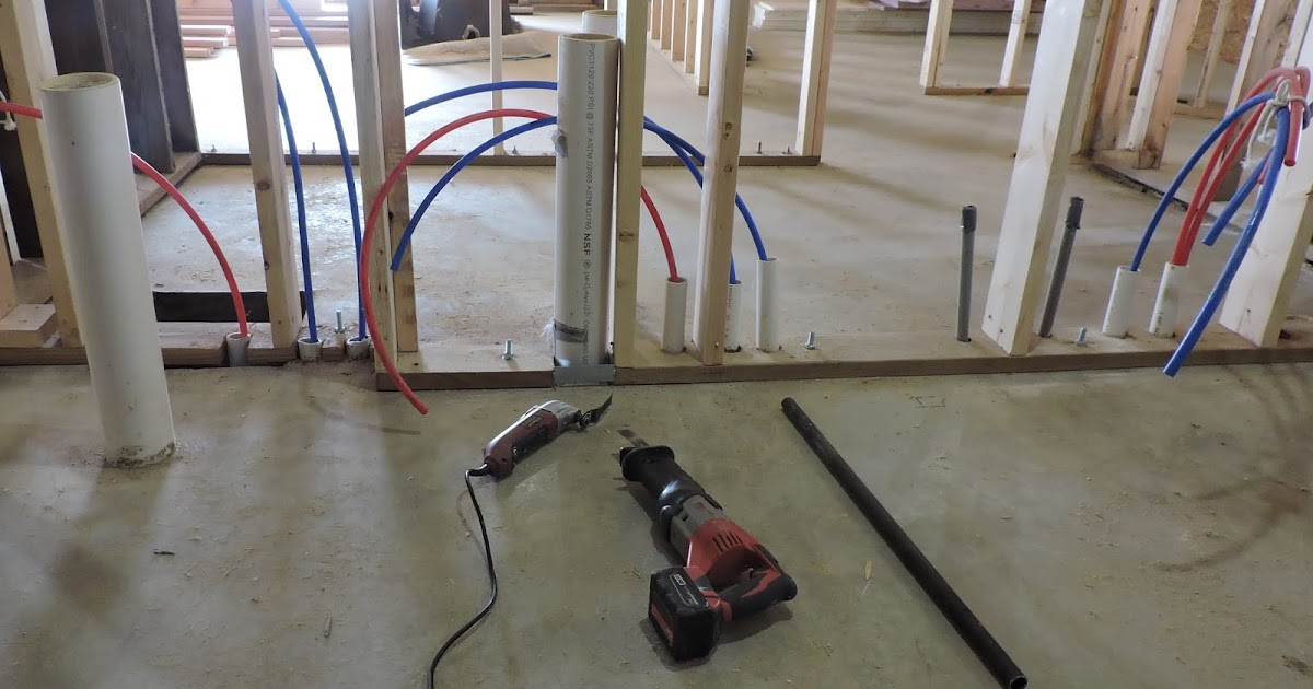Changing plumbing in concrete slab
