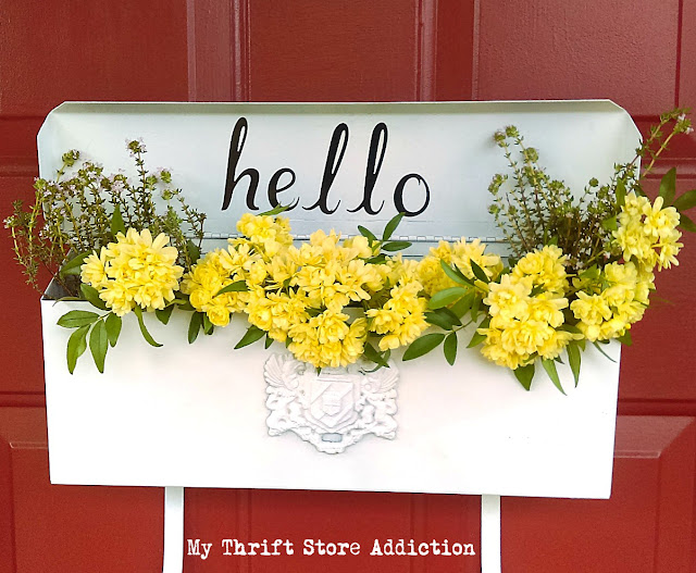 repurposed vintage mailbox planter 