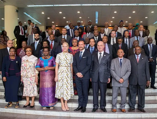 Crown Prince Haakon, Crown Princess Mette-Marit, Mulatu Teshome Wirtu, Tone Skogen and Andreas Gardner