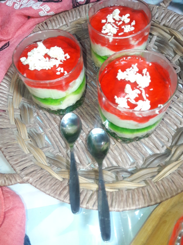 Jello Custard Dessert Recipe Yummy Traditional